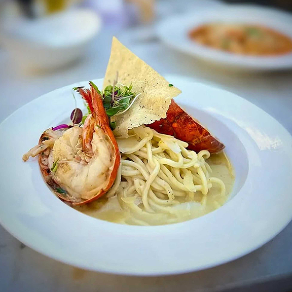 cacio-pepe-lobster Cacio Pepe with Lobster at The Wild Fig